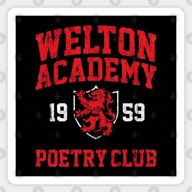 Welton Academy Poetry Club Sticker by huckblade